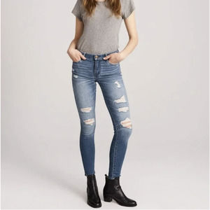 Abercrombie & Fitch Harper Low Rise Super Skinny Jean Signature Stretch Denim 26